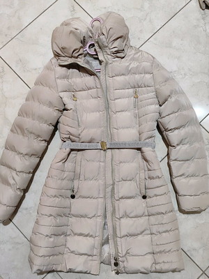 Winter jacket like new, beige with gold details, size S