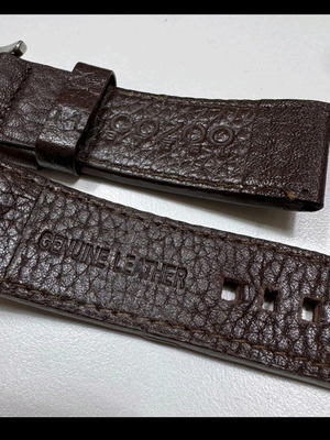 Oozoo leather watch strap coffee brown like new