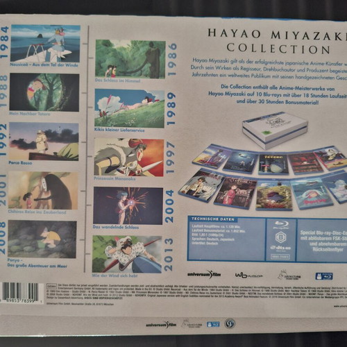 Hayao Miyazaki Collection Special Edition Blu-ray box set like new