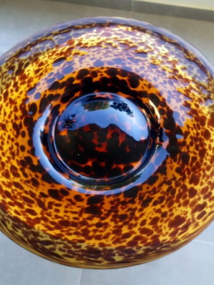 Διακοσμητικό γυάλινο πιάτο ταρταρούγκα καινούργιο από ιταλικό εργοστάσιο