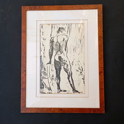 Woodcuts like new, pack of 2, possibly linoleum