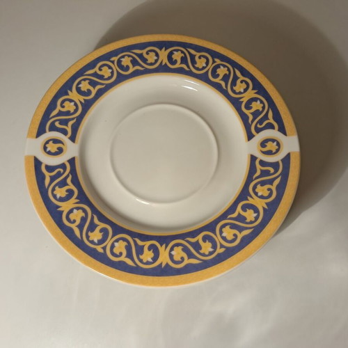 Vintage Porcel Fine Porcelain Tea Cup Saucers Set of 5, New