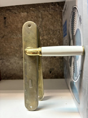 Door handles with plate used, set of 5 for interior doors