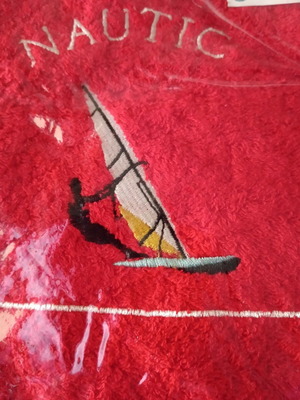 Δύο πετσέτες θαλάσσης Nautica με τσέπη, 1,60 x 0,90 μ.