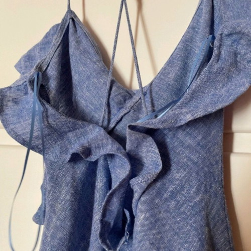 blue summer dress zara Blue Summer Beach Dress with Jellyfish Print