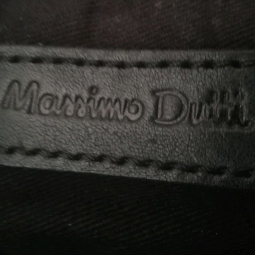Massimo Dutti leather bag used, men's, black