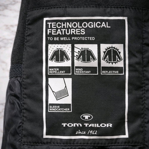 Tom Tailor jacket original, size M, like new, black