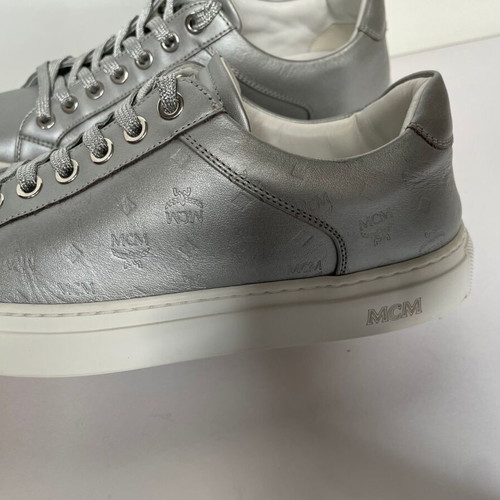 MCM leather sneakers gray like new, size EU 37