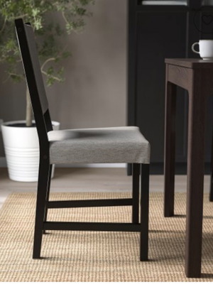 Chair new with solid wood frame and removable washable cover