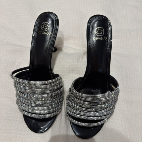Diamond mules heels size 40, like new, black