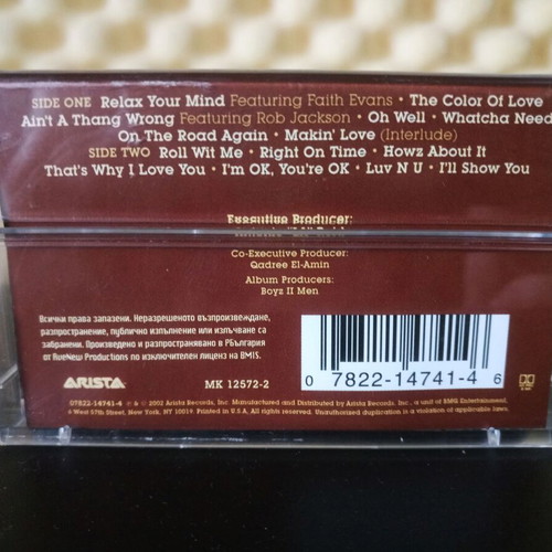 Boyz II Men Full Circle audio album cassette used