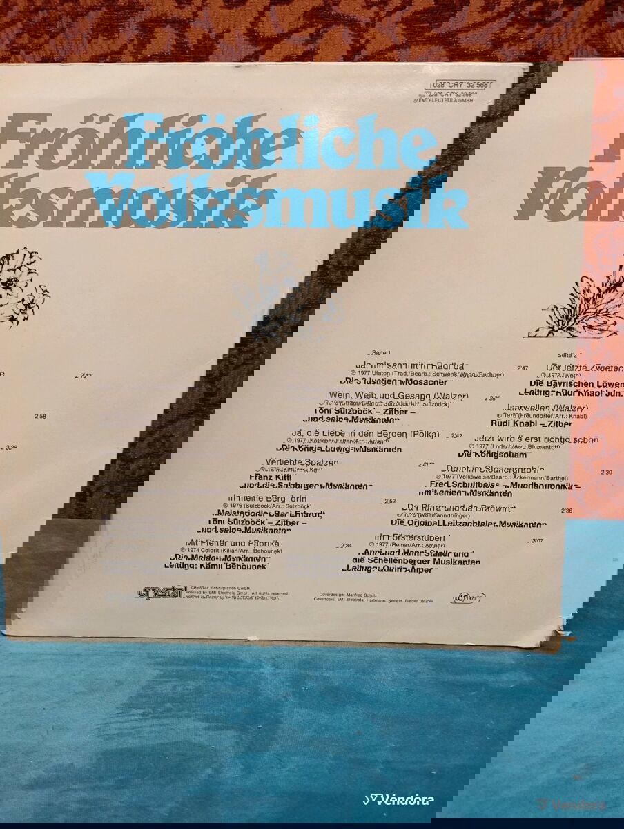 Μεταχειρισμένος δίσκος LP: Fröhliche Volksmusik - Γερμανική λαϊκή μουσική