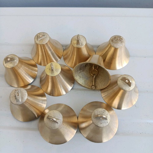 Bronze bells new, pack of 10 with strong melodic sound