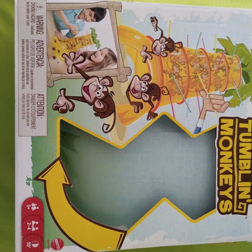 Tumbling Monkeys board game used with 26 monkeys and 22 sticks