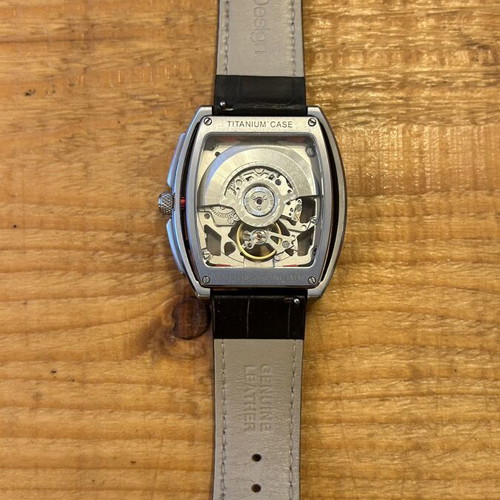 Ciga Design Skeleton Mechanical Watch Z Series Titanium new, black and silver