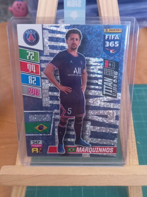 Marquinhos Titan #247 from Panini Adrenalyn XL FIFA 365 2022 collection like new