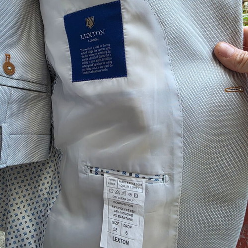 Tailor Made Groom Suits Like New, Blue and Ice Grey, XXL