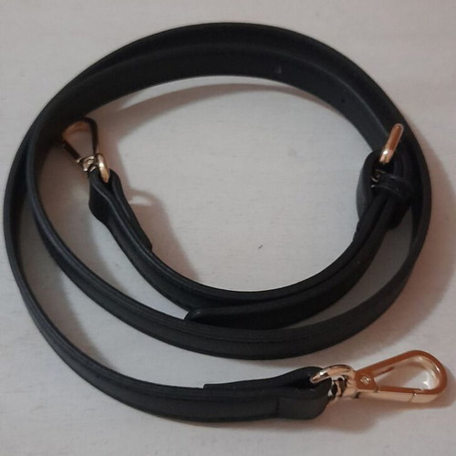 Adjustable crossbody bag strap black eco-leather new