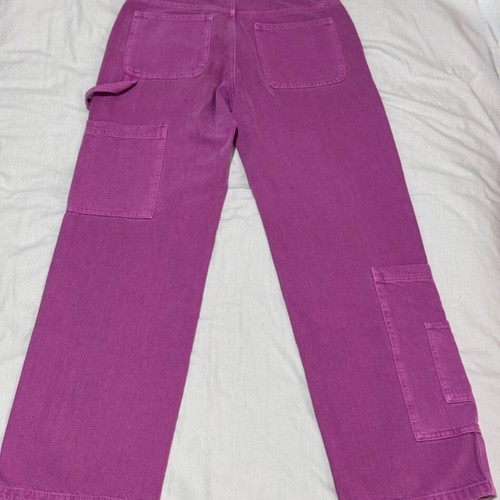 Sinsay fuchsia cargo jeans like new, size M