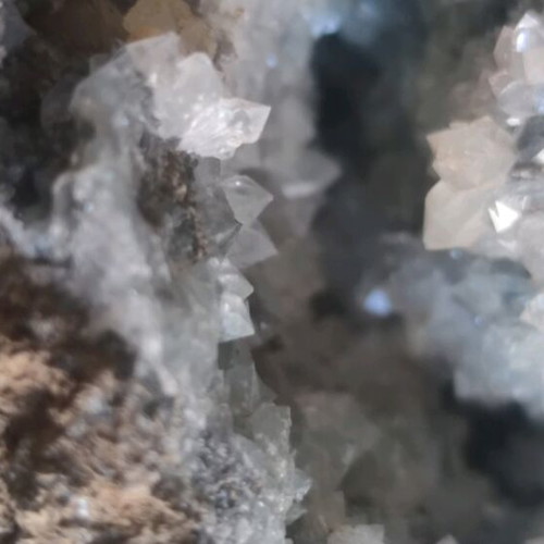 Quartz geode with calcite new, Greek, 2.6 Kg