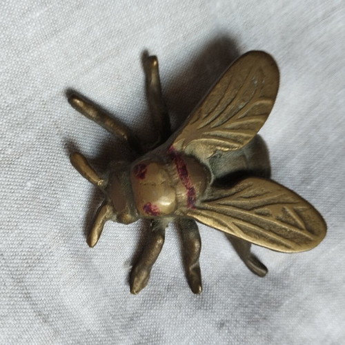 Brass paperweight shaped like an insect vintage