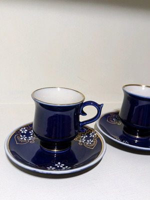 Set of 2 cups for Greek coffee used