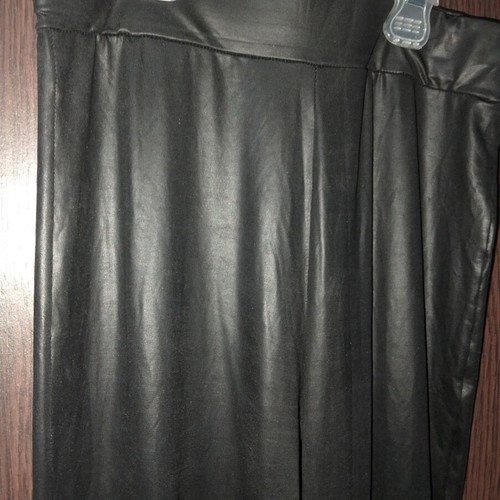 Leather leggings used, black, size S/36/8