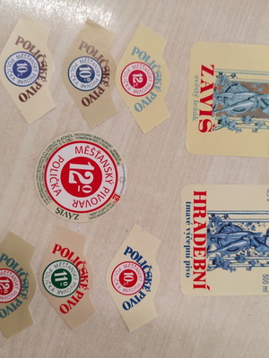 Ετικέτες μπύρας Policka από Σλοβακία, σετ 2