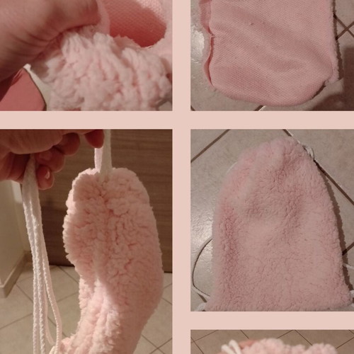 Girls' bag set with shoulder, fabric, knitted, plush, and unicorn waist bags