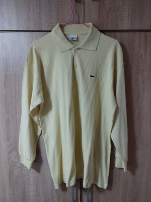 Lacoste long-sleeve polo XXL yellow like new
