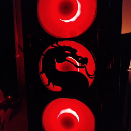 Mortal Kombat fan cover 120mm like new