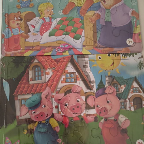 Puzzles Goldilocks and the Three Little Pigs new, set of 2