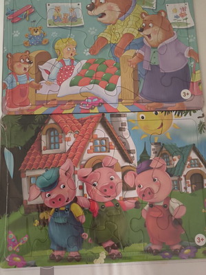 Puzzles Goldilocks and the Three Little Pigs new, set of 2