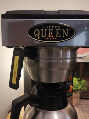Queen professional coffee maker used