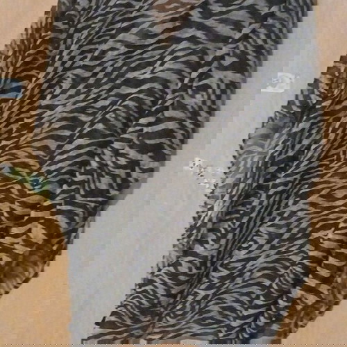 Διαφανη  τουνικ  animal print φαρδιά  γραμμή  ένα μέγεθος