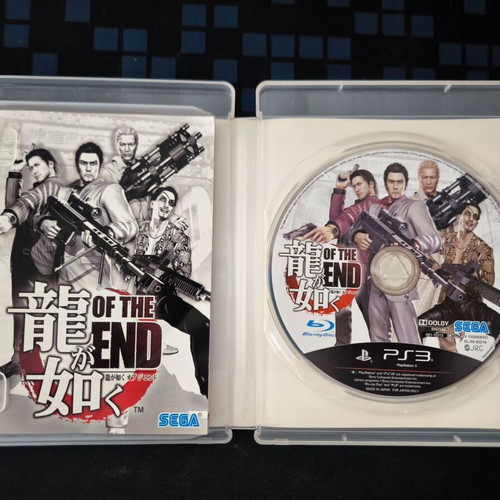 Ryuu ga Gotoku Of the End PS3 game like new, Japanese version NTSC-J