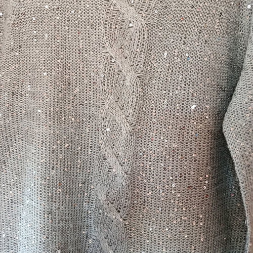 Esmara silver blouse with sequins like new, size S