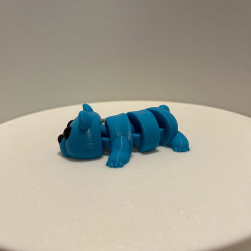 Bear keychain new, blue color