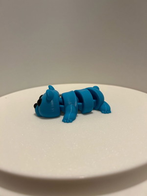 Bear keychain new, blue color