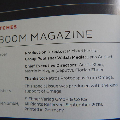 Omega Seamaster 2018 watch catalog used