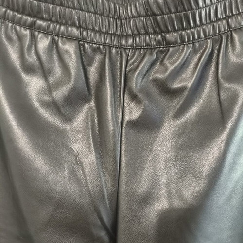 Mango Wide-Leg Leather Pants new, size M, black
