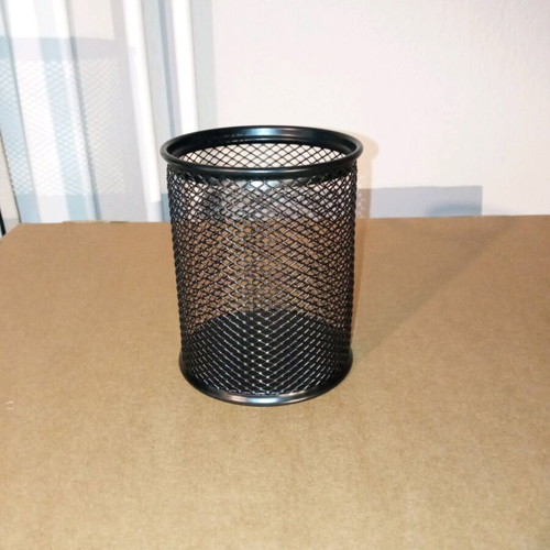 Metal pencil holder modern new, black color