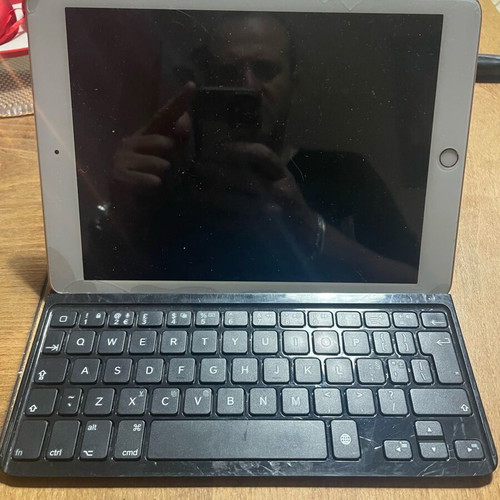 Logitech wireless keyboard for tablet used