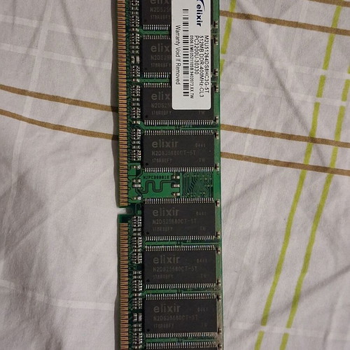 Elixir 512MB DDR1 RAM 400MHz like new