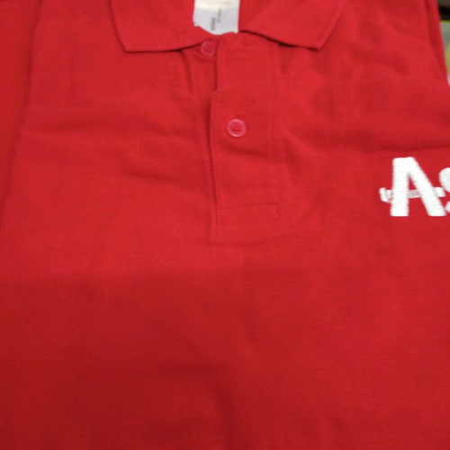 Polo shirts medium 4 pieces, 3 red and 1 gray