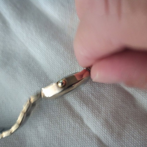 Women's wristwatch, gold and silver tone