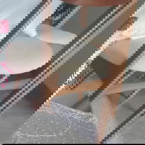 Τραπεζαρία με 6 καρέκλες, ροτόντα 130 εκ., μασίφ ξύλο τικ, σαν καινούργιο