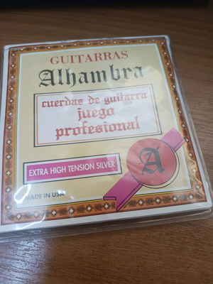 Χορδές κλασσικής κιθάρας Alhambra καινούργιες extra high tension silver
