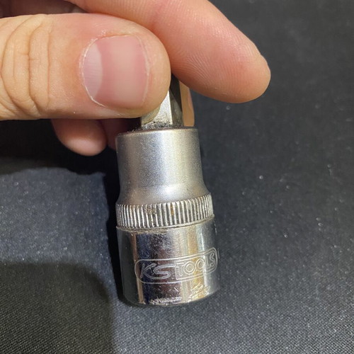 KS Tools Allen Socket 12mm used, Chrome-Vanadium