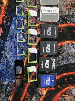 Αντάπτορας SD μεταχειρισμένος για micro SD και SIM (6+6)